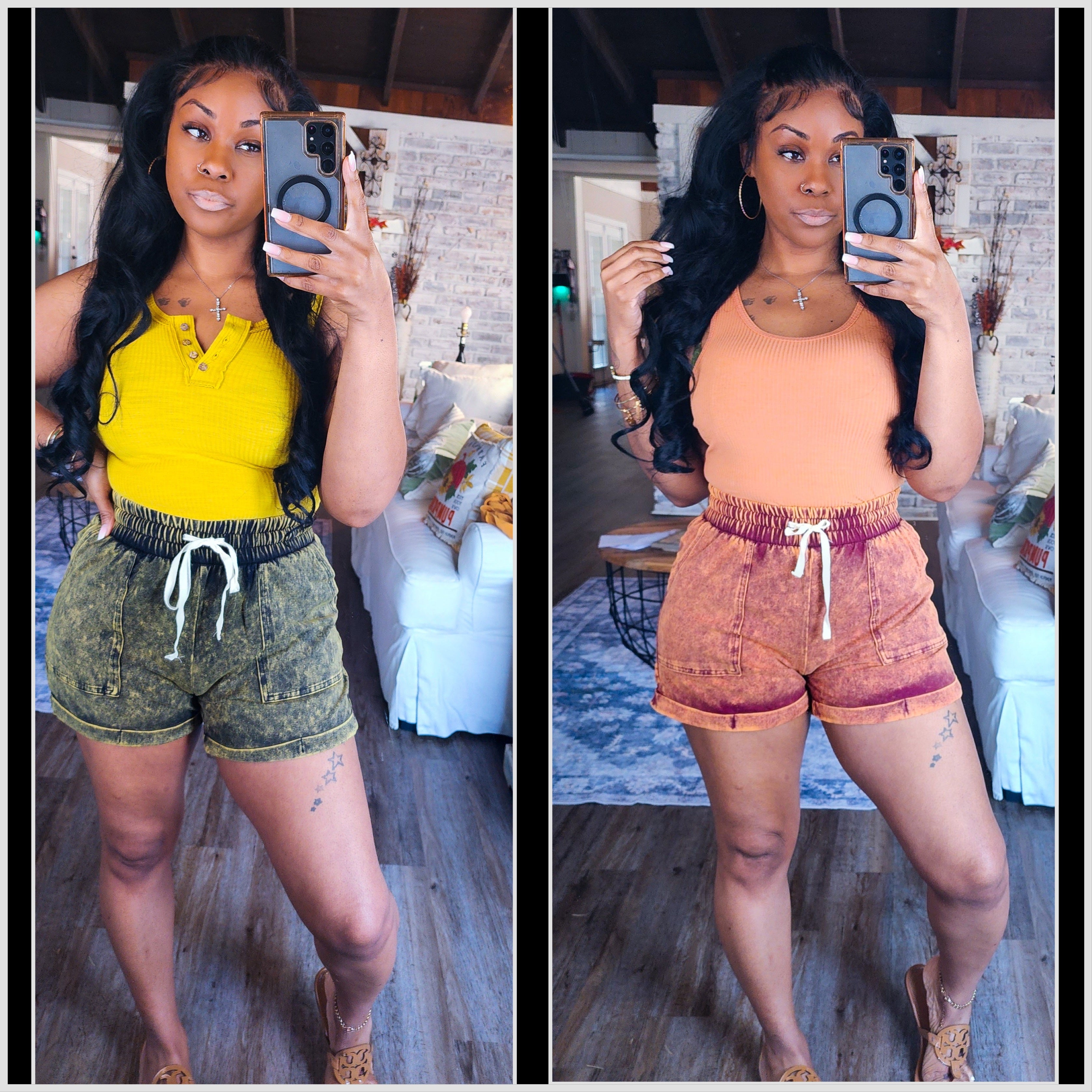 Summer Cutie Acid Wash Set(XL ONLY)