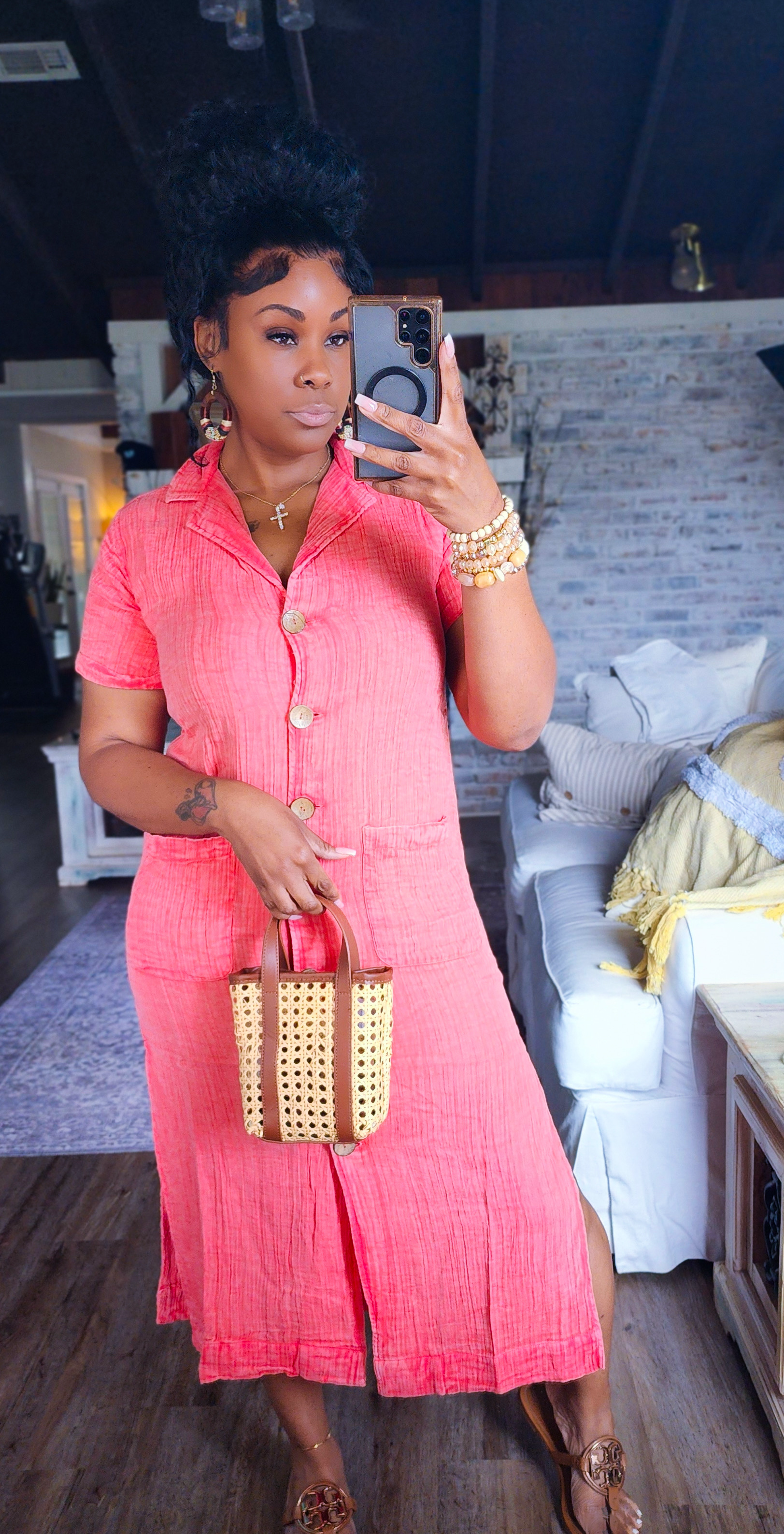 Sunset Lounge Midi Dress