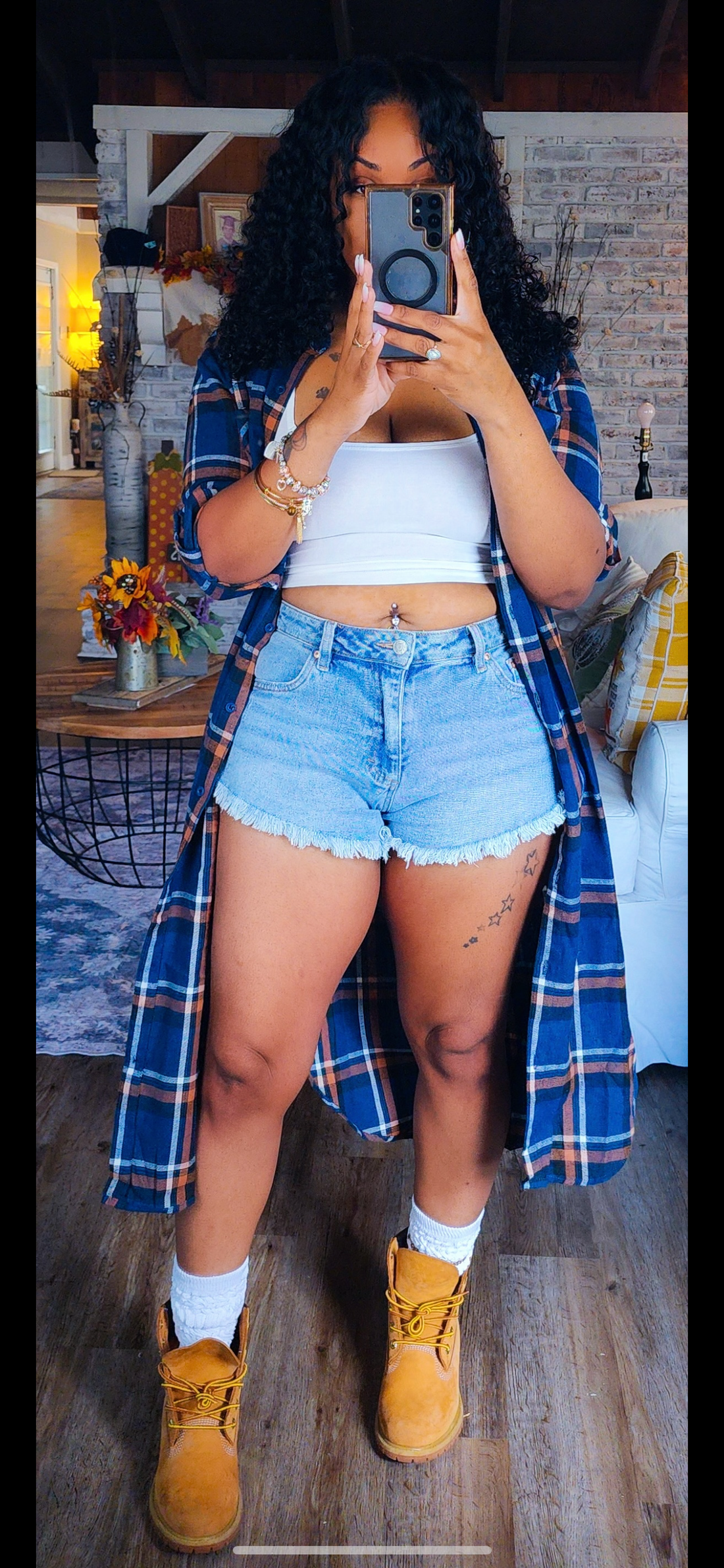 Flirty In Flannel Top