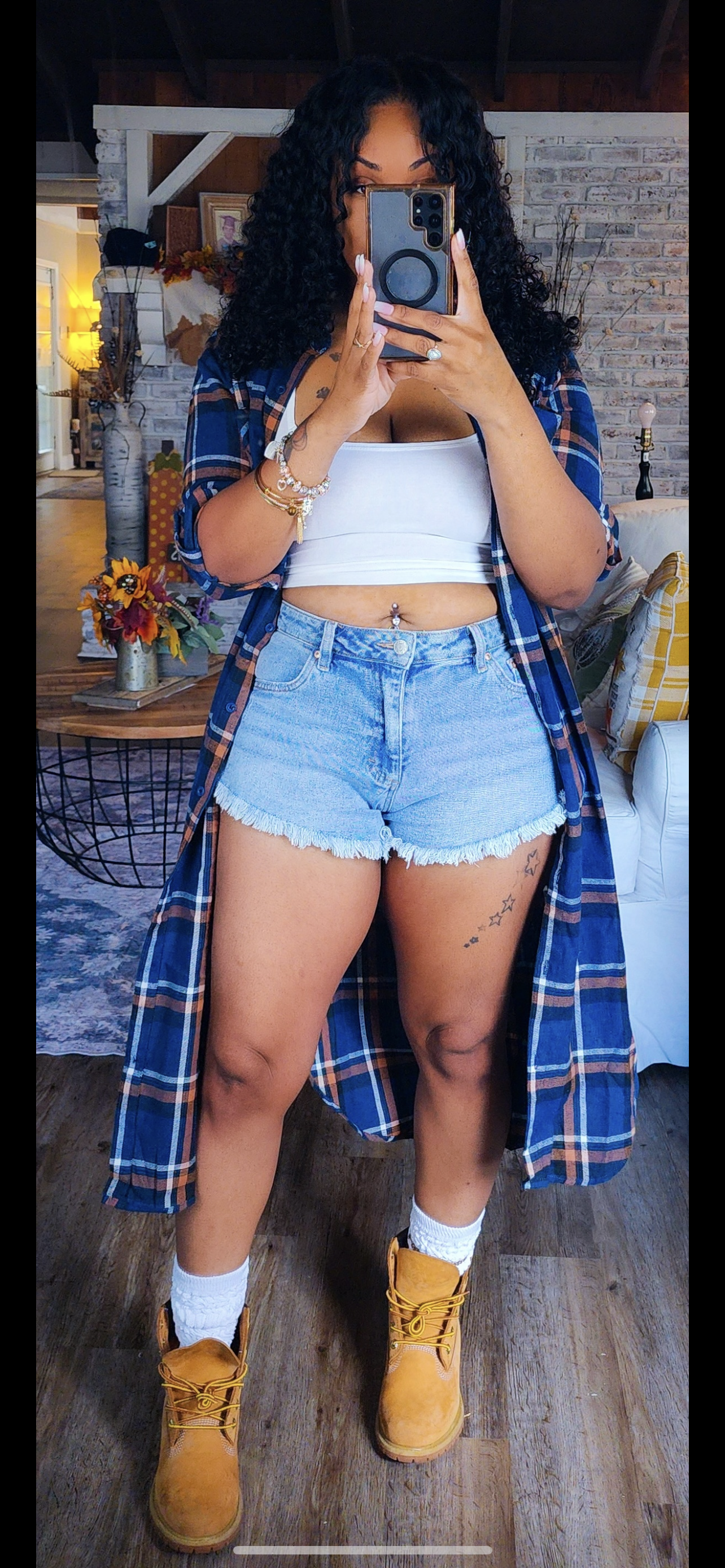 Flirty In Flannel Top