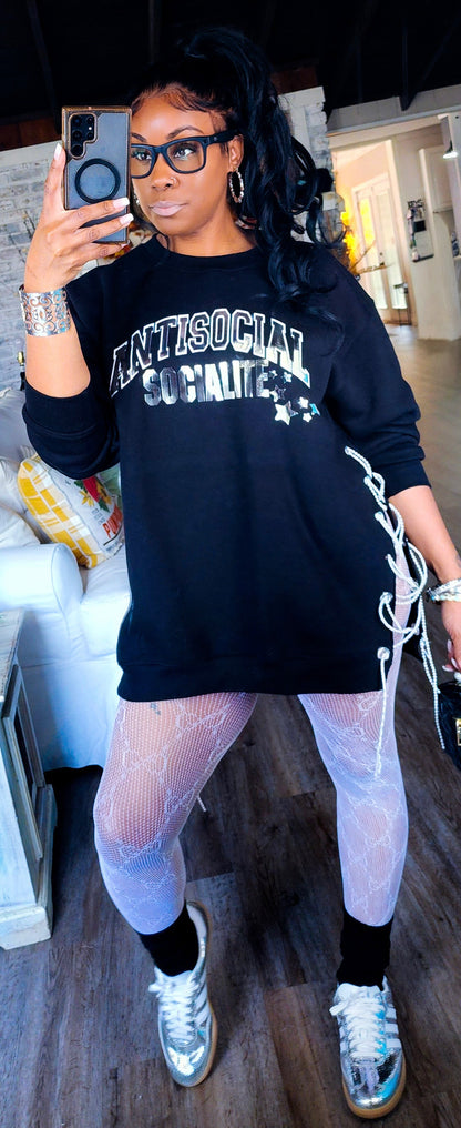 Antisocial Socialite Sweatshirt(Restocked)