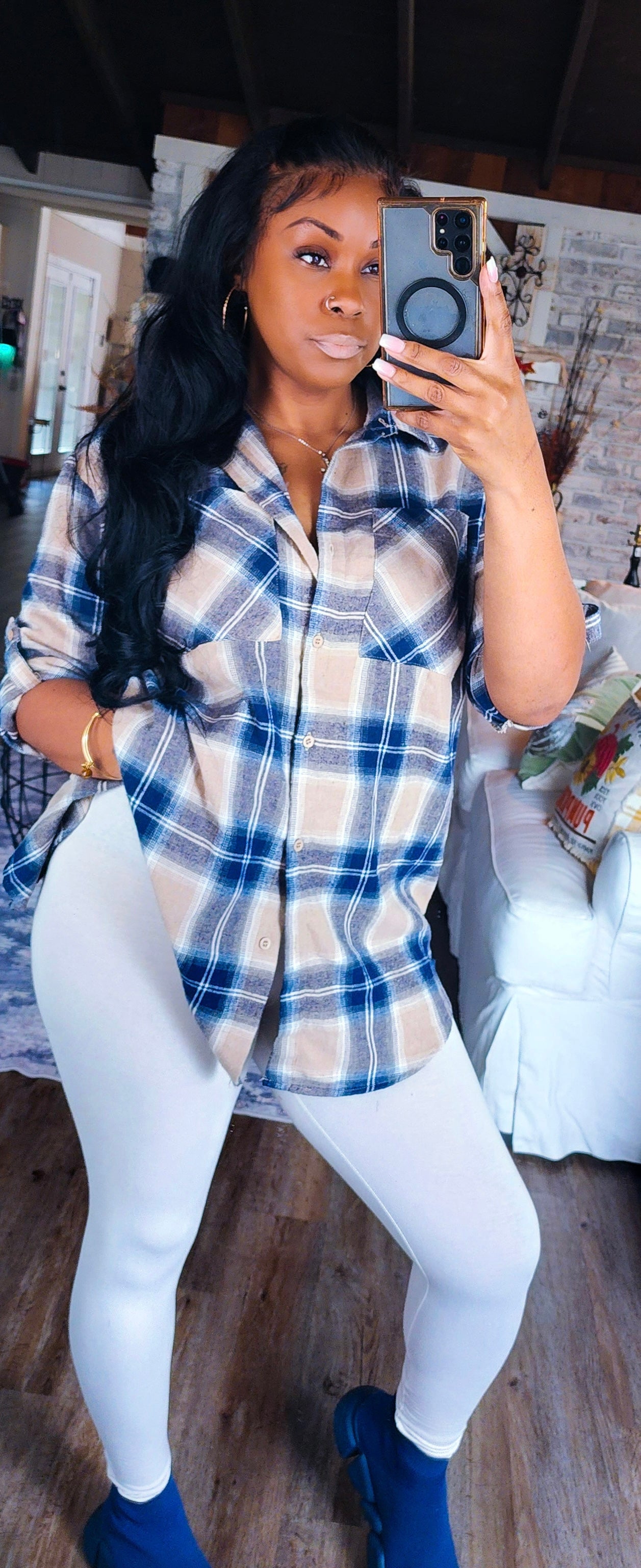 Fall For Me Plaid Button Down