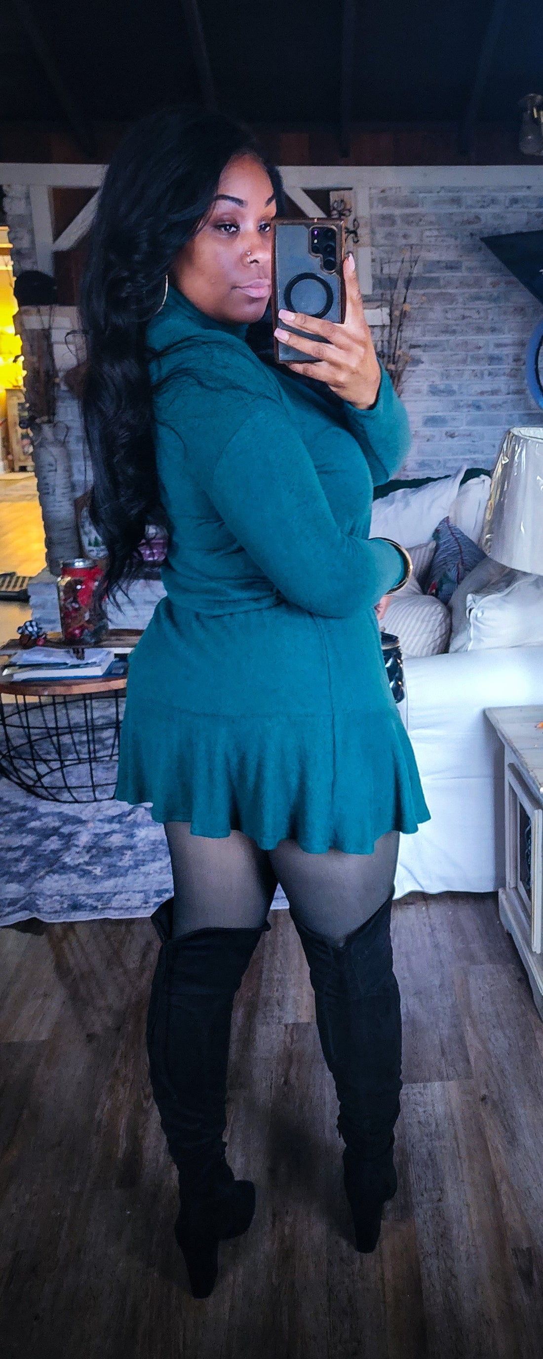Cozy Knit Sweater Dress